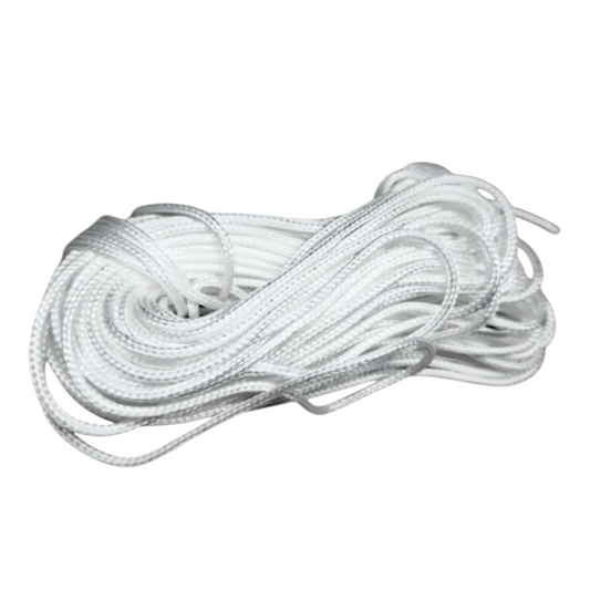 Kordelband in Weiß Universelle Schnur für Camping Elastisch und Reißfest bis 30 kg