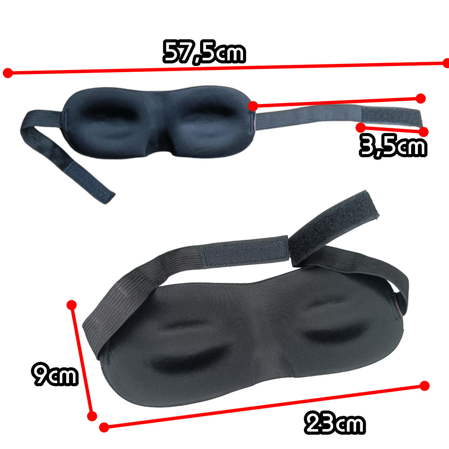 2x 3D Schlafmaske Schlafbrille Augenmaske Reise Maske Augenbinde Schlafbrille DE