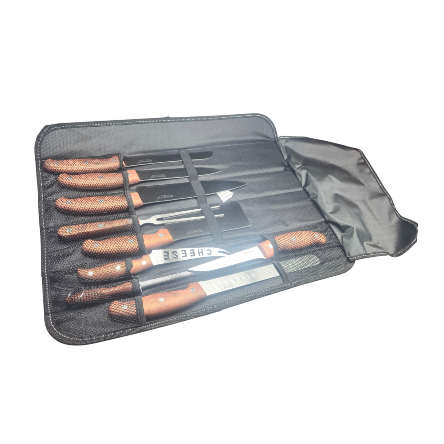 Messerset Profi-Messerset mit Aufrollbarer Tragetasche 9Tlg
