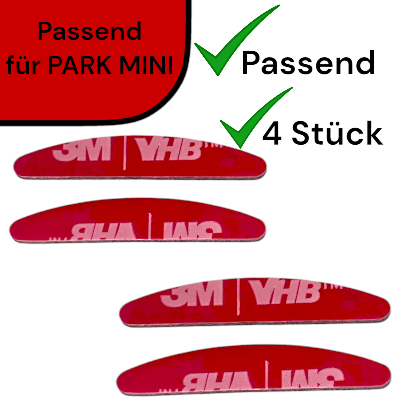 Ersatz Klebepads passend für Elektrische Parkscheibe Park MINI Parkuhr Klebestreifen