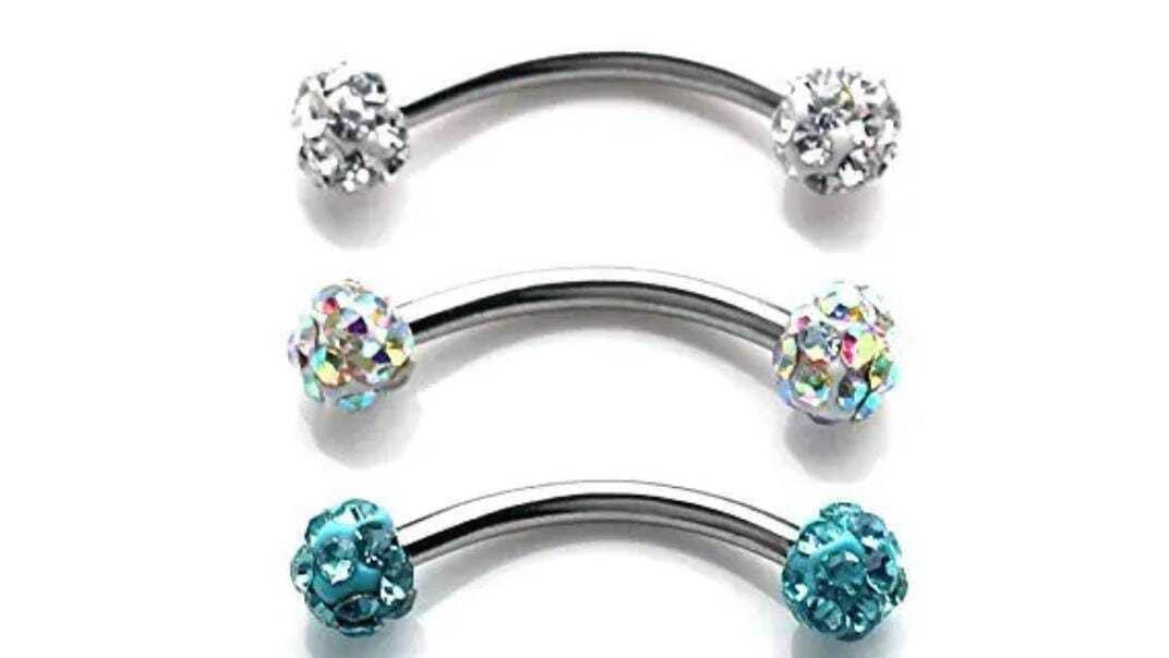 3 Stück Banane Piercing Bananabell Bauchnabel Brust Augenbrauen Piercing