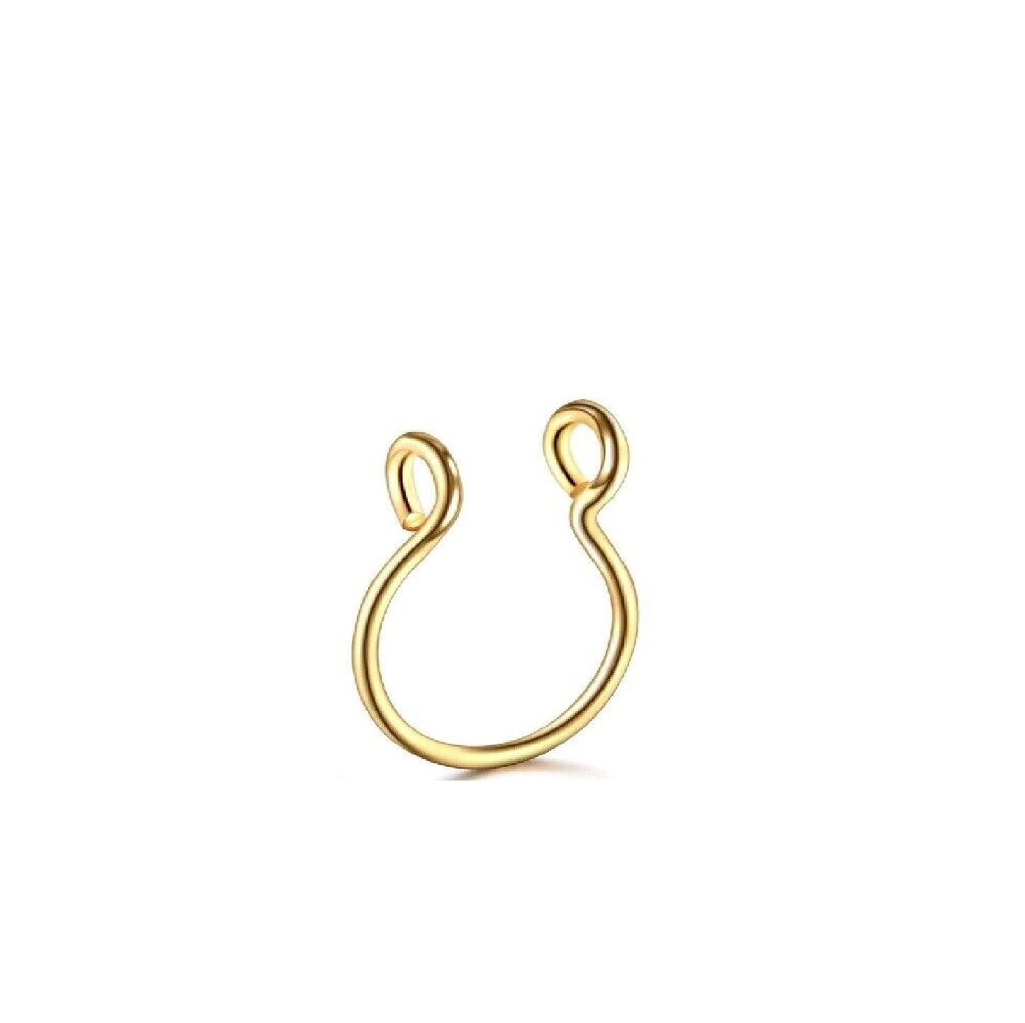 Fake Nasenpiercing Septum Piercing Silber Nasen Ring Piercing Helix Tragus