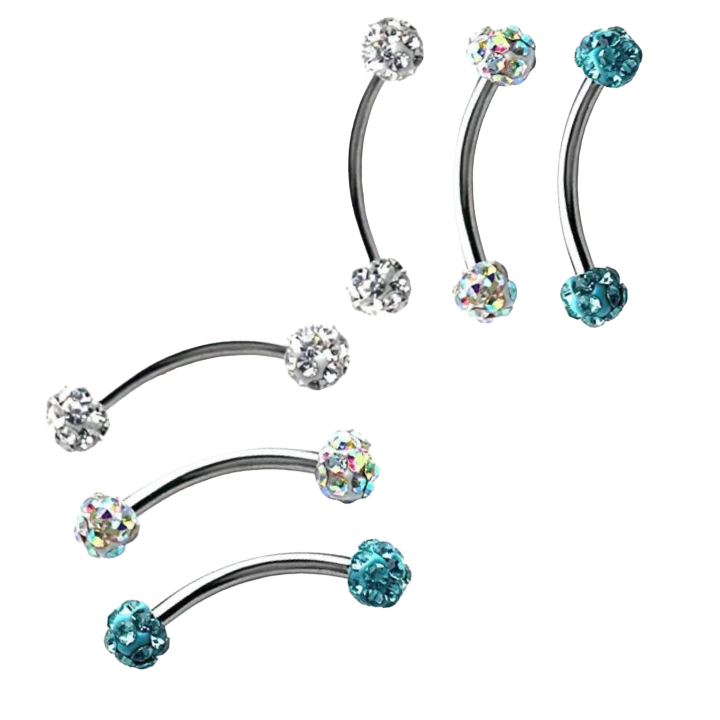 3 Stück Banane Piercing Bananabell Bauchnabel Brust Augenbrauen Piercing